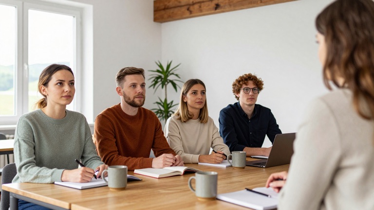 Erwachsene Lernende im Kurs zum Realschulabschluss in Quickborn